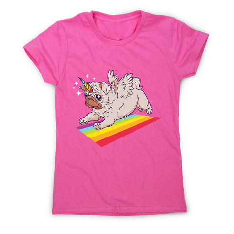 Pug unicorn - women's funny premium t-shirt - Graphic Gear