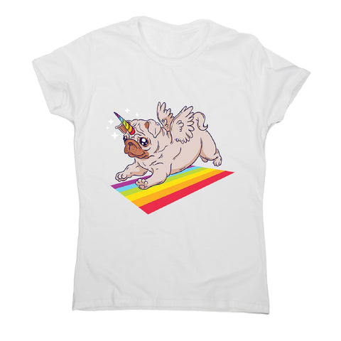 Pug unicorn - women's funny premium t-shirt - Graphic Gear
