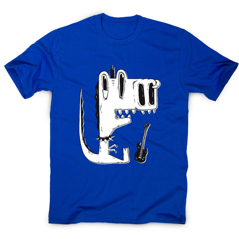 Punk rock dinosaur - men's funny premium t-shirt - Graphic Gear