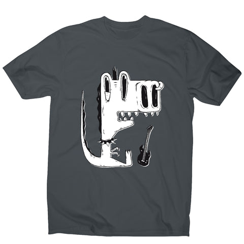 Punk rock dinosaur - men's funny premium t-shirt - Graphic Gear
