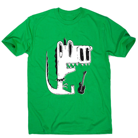 Punk rock dinosaur - men's funny premium t-shirt - Graphic Gear