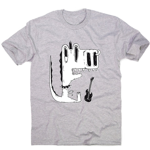 Punk rock dinosaur - men's funny premium t-shirt - Graphic Gear