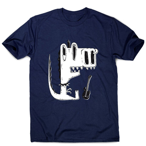 Punk rock dinosaur - men's funny premium t-shirt - Graphic Gear