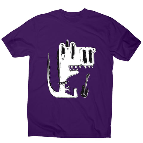 Punk rock dinosaur - men's funny premium t-shirt - Graphic Gear