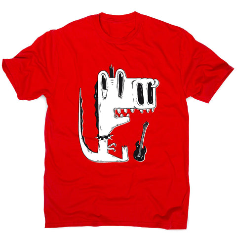 Punk rock dinosaur - men's funny premium t-shirt - Graphic Gear