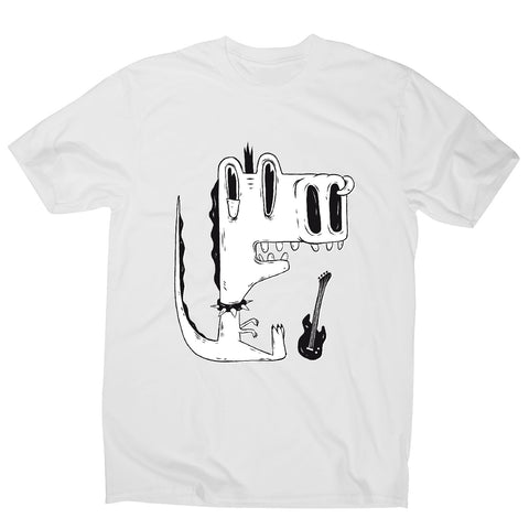 Punk rock dinosaur - men's funny premium t-shirt - Graphic Gear