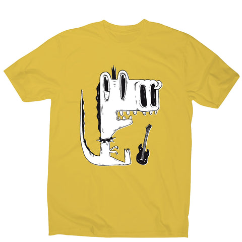 Punk rock dinosaur - men's funny premium t-shirt - Graphic Gear
