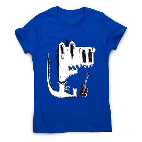 Punk rock dinosaur - women's funny premium t-shirt - Graphic Gear