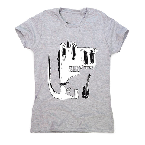 Punk rock dinosaur - women's funny premium t-shirt - Graphic Gear