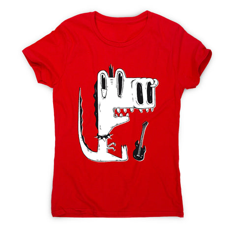 Punk rock dinosaur - women's funny premium t-shirt - Graphic Gear
