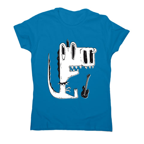 Punk rock dinosaur - women's funny premium t-shirt - Graphic Gear