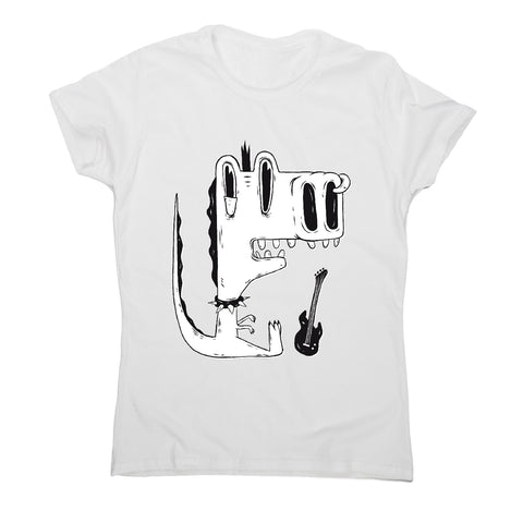 Punk rock dinosaur - women's funny premium t-shirt - Graphic Gear