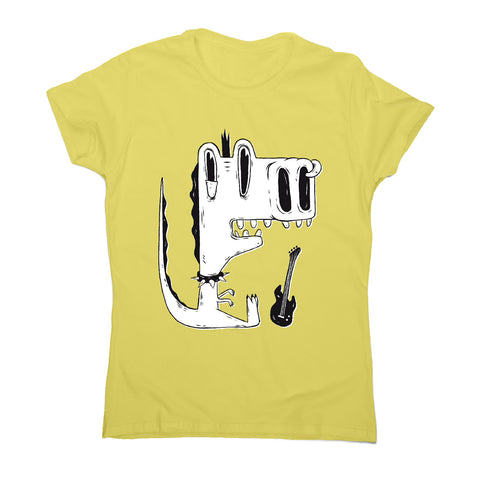 Punk rock dinosaur - women's funny premium t-shirt - Graphic Gear