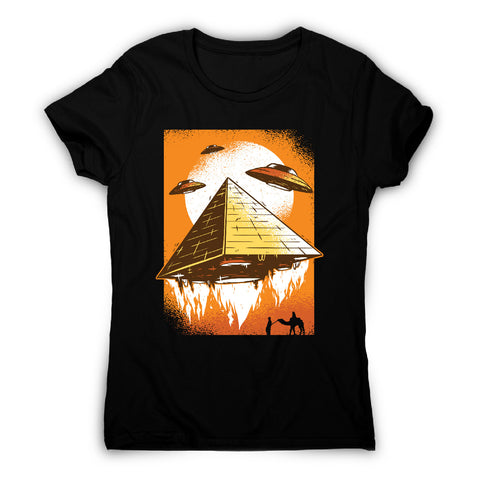 Pyramid ufo - funny ufo women's t-shirt - Graphic Gear