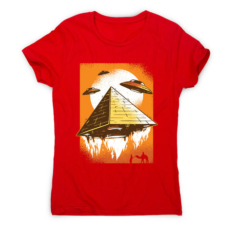 Pyramid ufo - funny ufo women's t-shirt - Graphic Gear