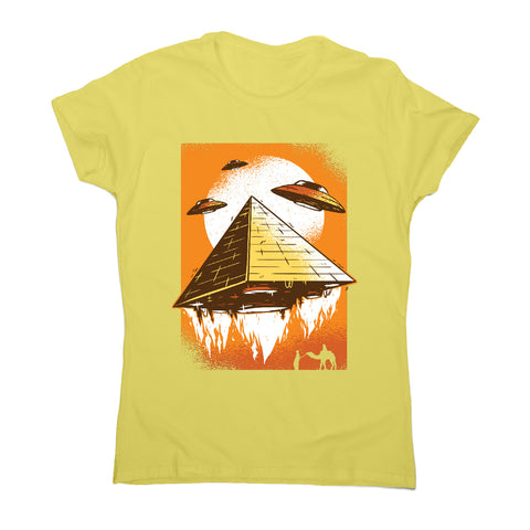 Pyramid ufo - funny ufo women's t-shirt - Graphic Gear