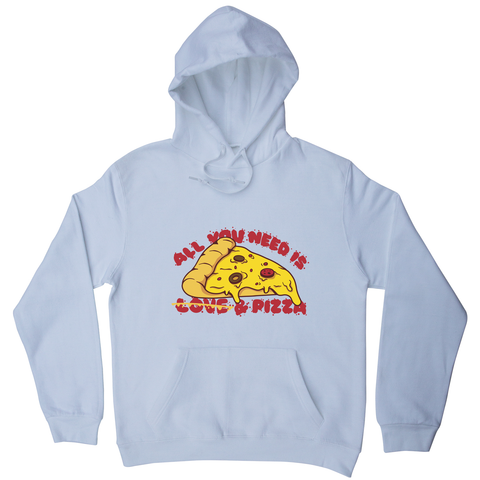 Pizza slice love hoodie White