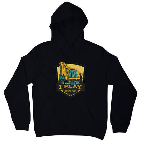 Play with big tools hoodie Black