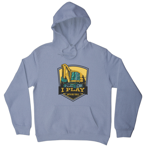 Play with big tools hoodie Grey