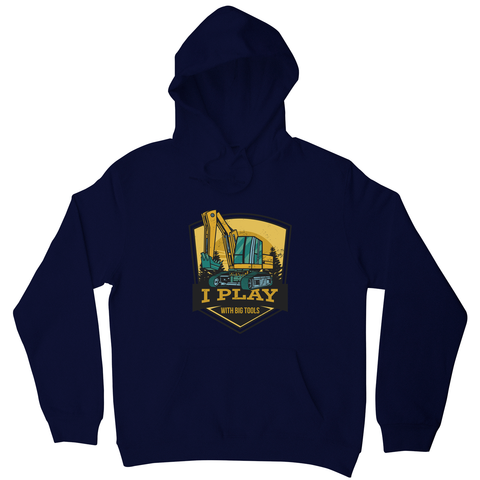 Play with big tools hoodie Navy