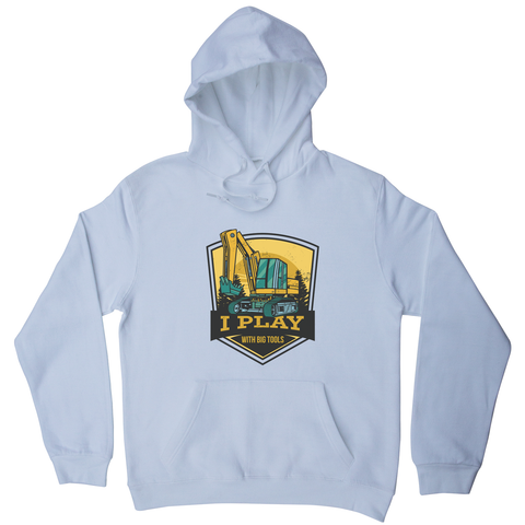 Play with big tools hoodie White