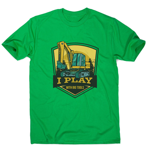 Play with big tools men's t-shirt Green