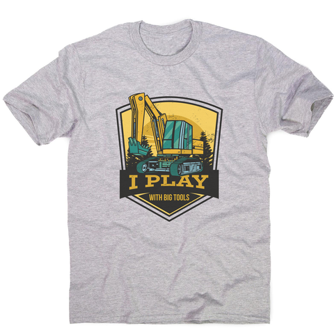 Play with big tools men's t-shirt Grey