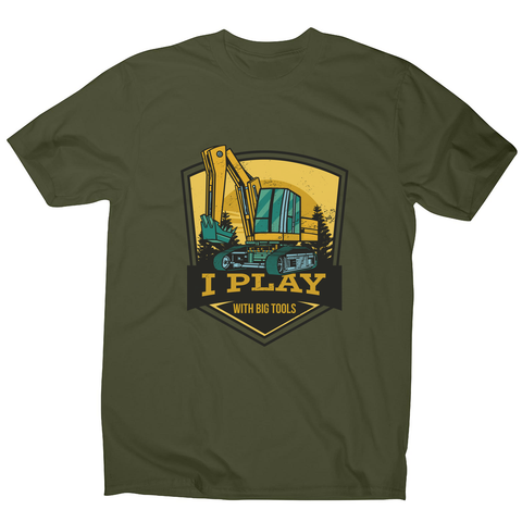 Play with big tools men's t-shirt Military Green