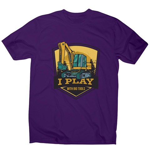 Play with big tools men's t-shirt Purple