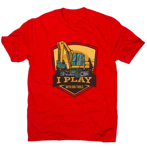 Play with big tools men's t-shirt Red