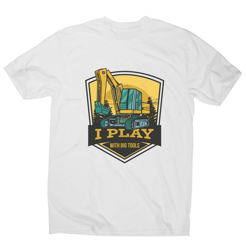 Play with big tools men's t-shirt White