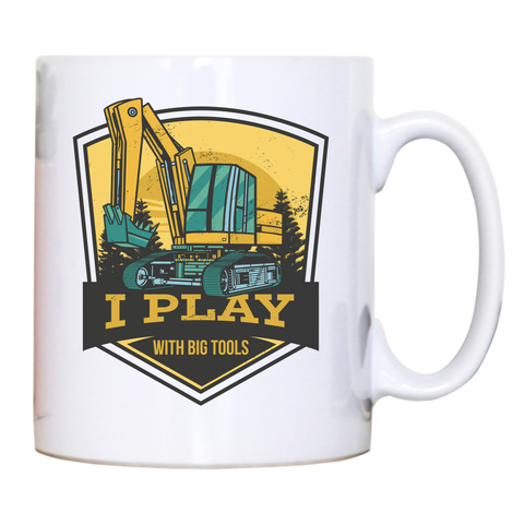 Play with big tools mug coffee tea cup White