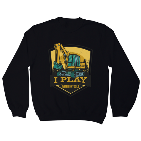 Play with big tools sweatshirt Black