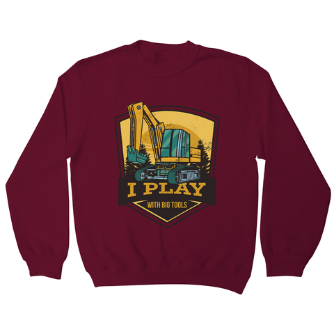 Play with big tools sweatshirt Burgundy