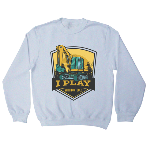 Play with big tools sweatshirt White