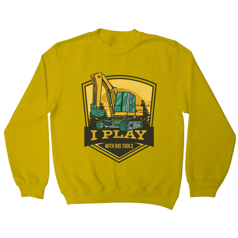 Play with big tools sweatshirt Yellow