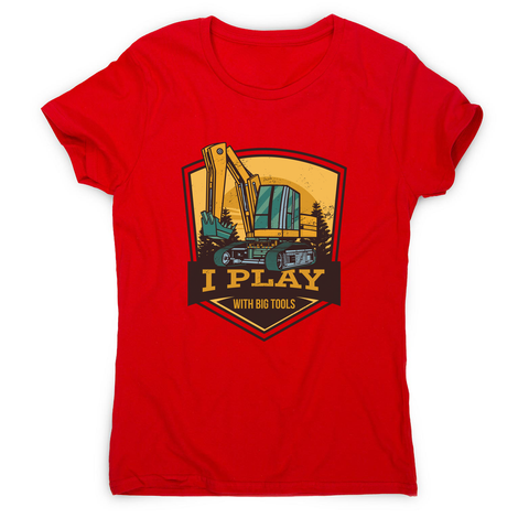 Play with big tools women's t-shirt Red