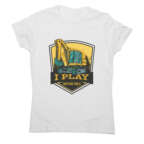 Play with big tools women's t-shirt White