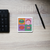 Pop art painting coaster drink mat Set of 2