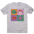Pop art painting men's t-shirt Grey