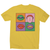 Pop art painting men's t-shirt Yellow