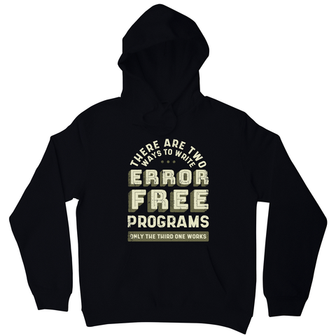 Programmer quote hoodie Black