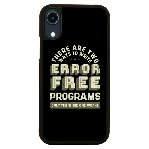 Programmer quote iPhone case iPhone XR