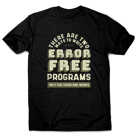 Programmer quote men's t-shirt Black
