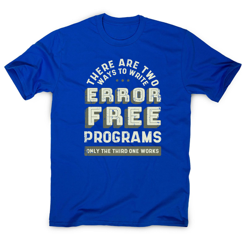 Programmer quote men's t-shirt Blue
