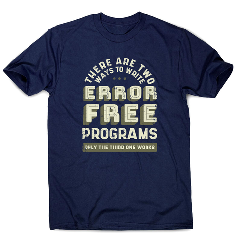 Programmer quote men's t-shirt Navy