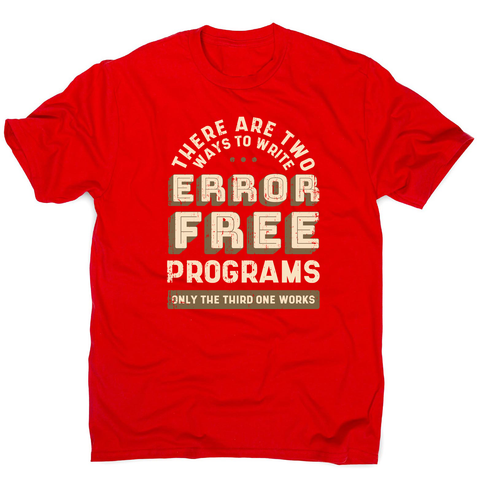 Programmer quote men's t-shirt Red