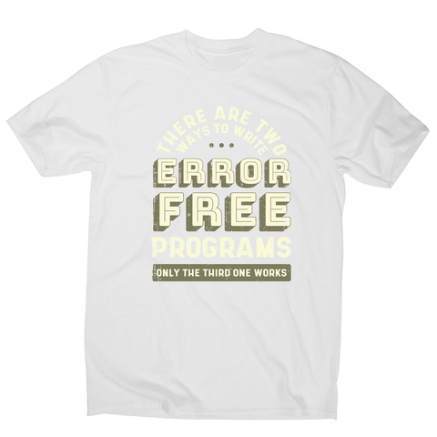 Programmer quote men's t-shirt White