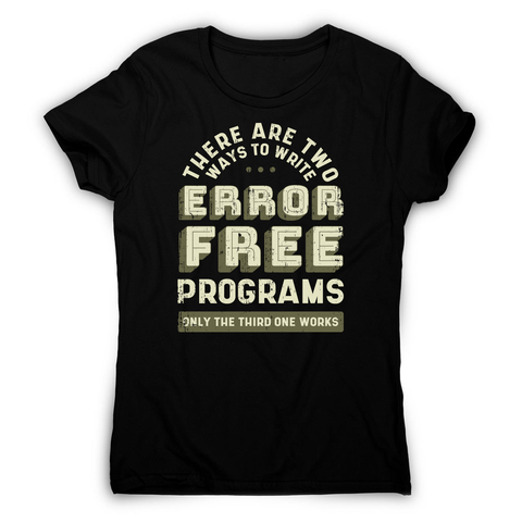 Programmer quote women's t-shirt Black