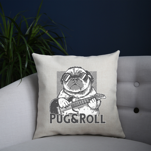Pug and roll cushion 40x40cm Cover +Inner